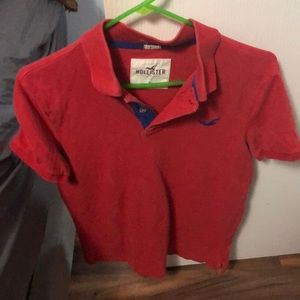 Hollister Red Polo Shirt